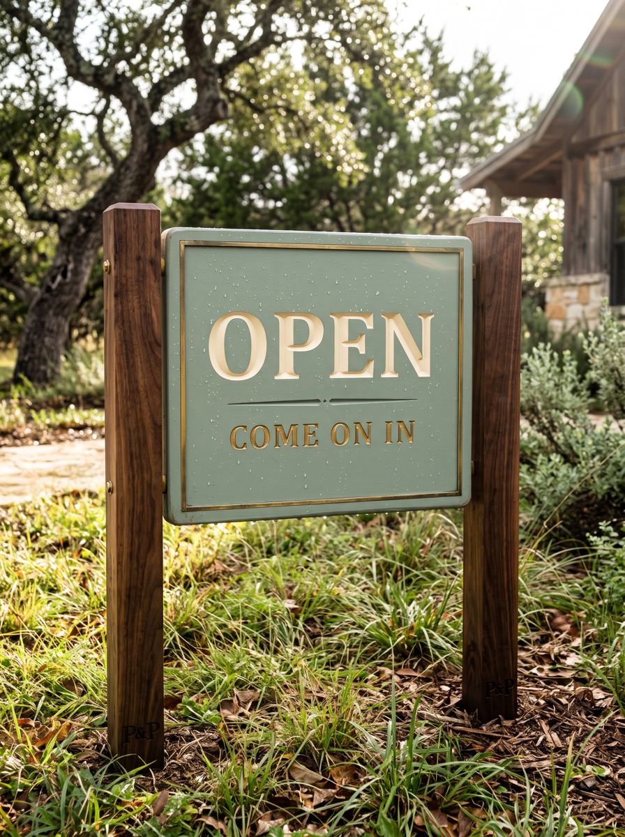 Open sign